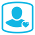 Patient Icon with heart