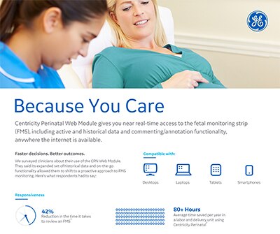Centricity Perinatal Web Module Infographic