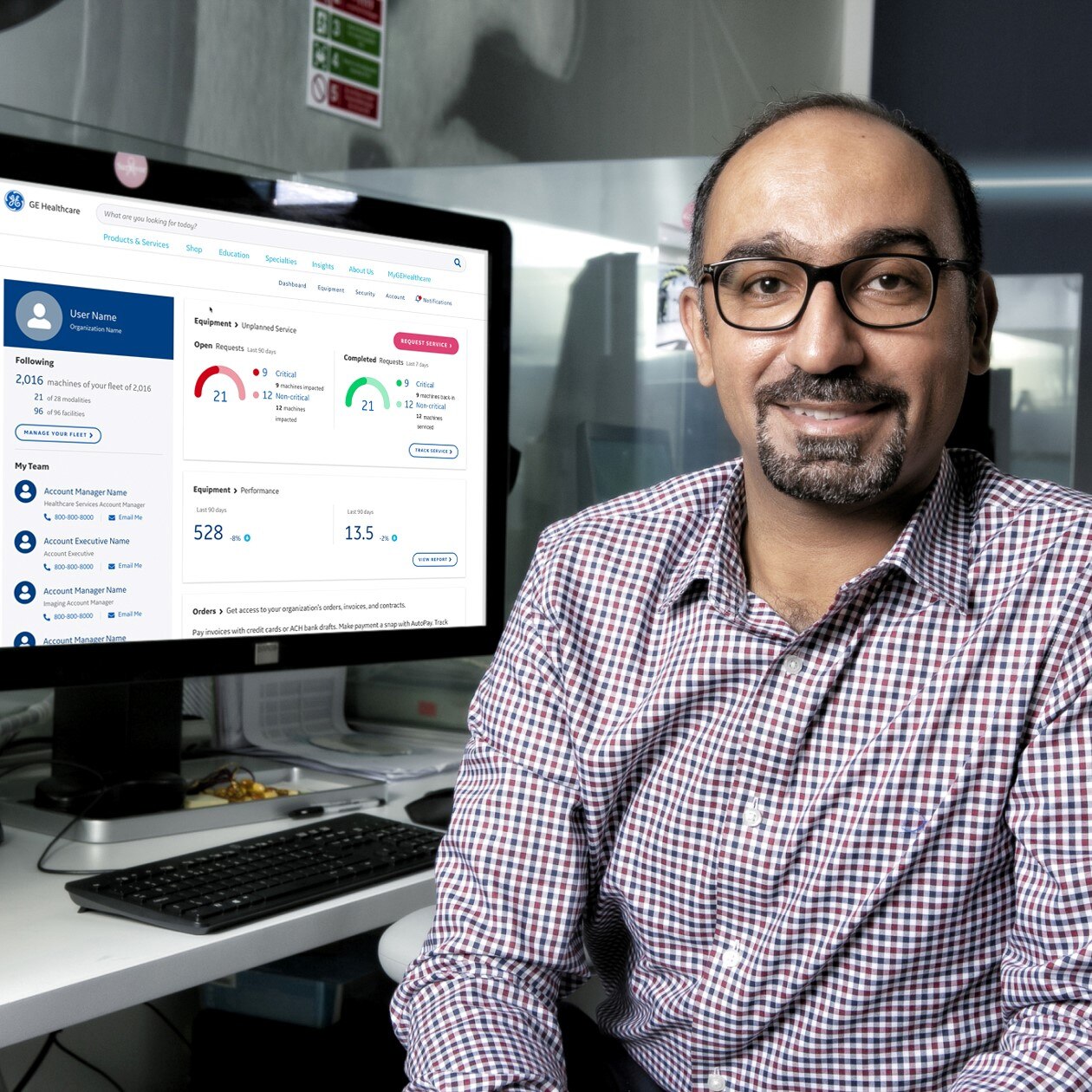 MyGEHealthcare stock photo with man