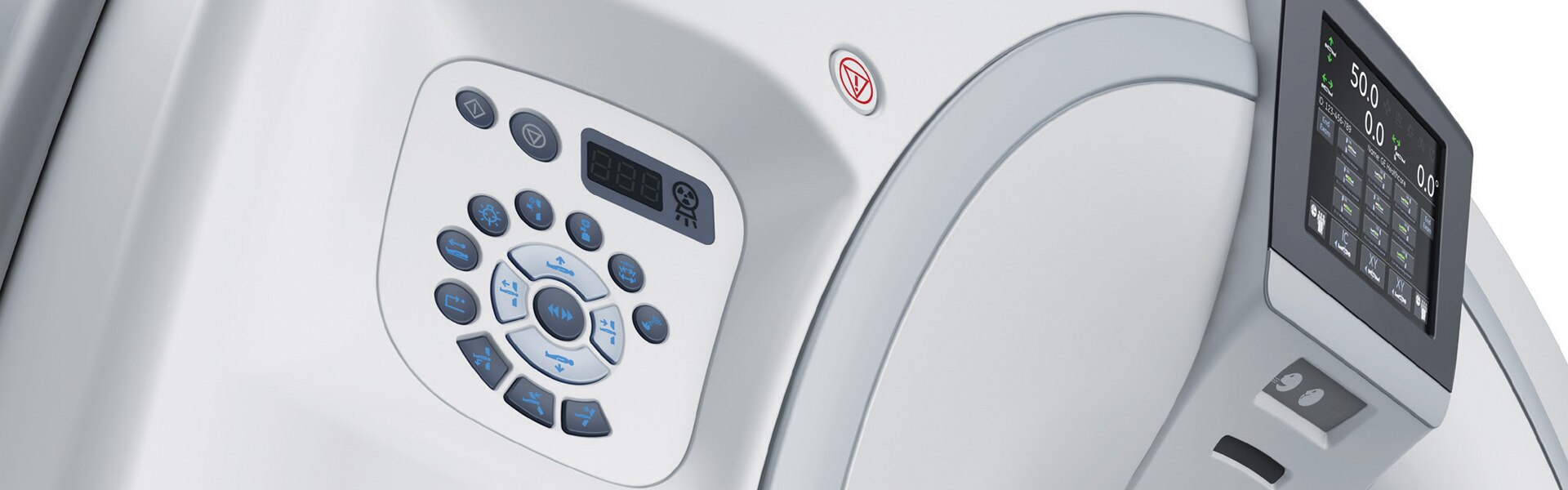 close up of scanner